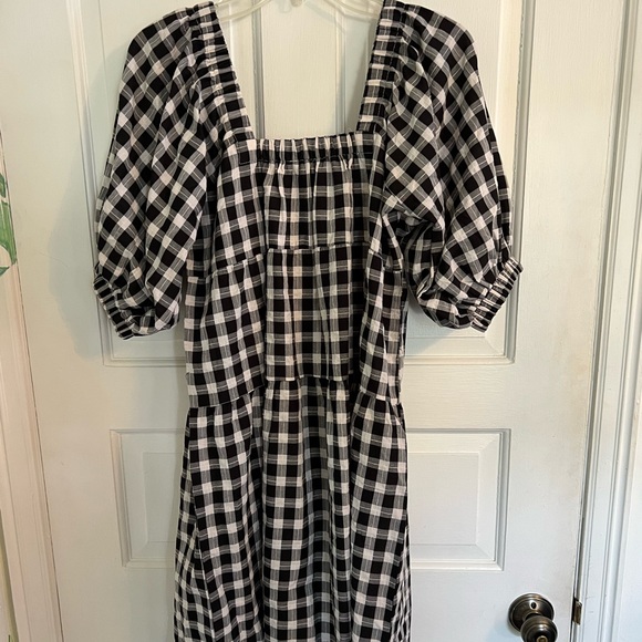 Petal and Pup Gingham Black and white Mini dress - Picture 2 of 5